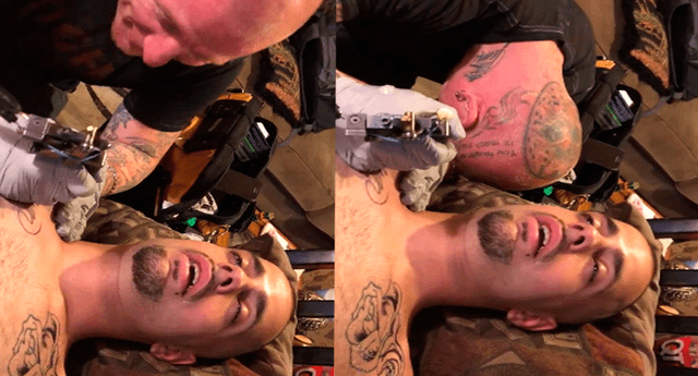 Tatuador no podía continuar con su trabajo por ataque de risa que le producía el quejido de su cliente