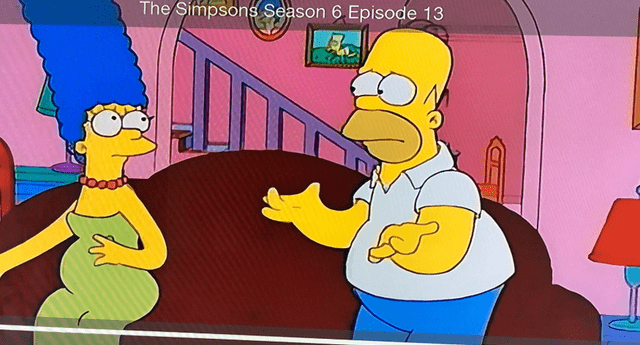 Marge embarazada de Maggie fue la protagonista de un error garrafal en la serie “Los Simsomps”. 
