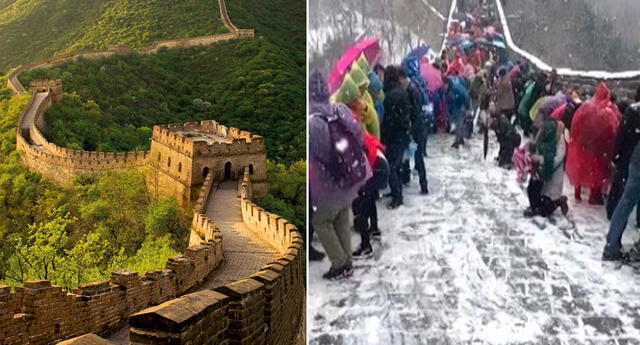 Visitar la Muralla China en Invierno no es una buena idea y esta es la prueba.