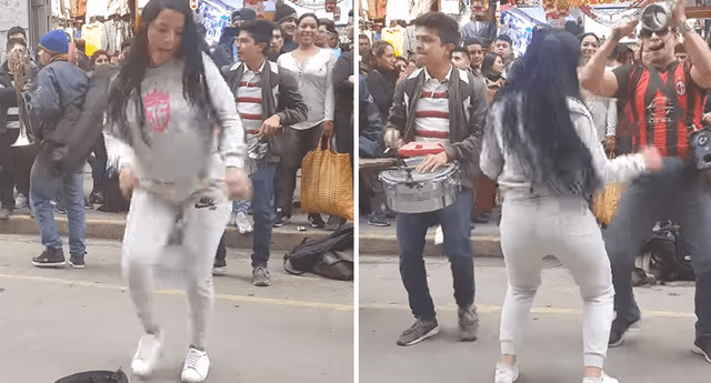 Venezolana baila "La chismosa" en Gamarra y sus pasos enamoran