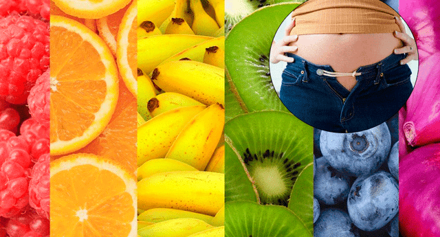 Comer mucha fruta puede producir hinchazón de estómago.