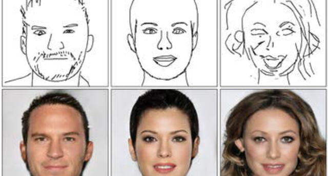 Crean inteligencia artificial que hace retratos fotorrealistas con dibujos mal hechos.