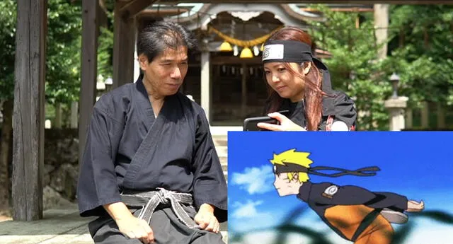Ninja de verdad mira el anime de Naruto