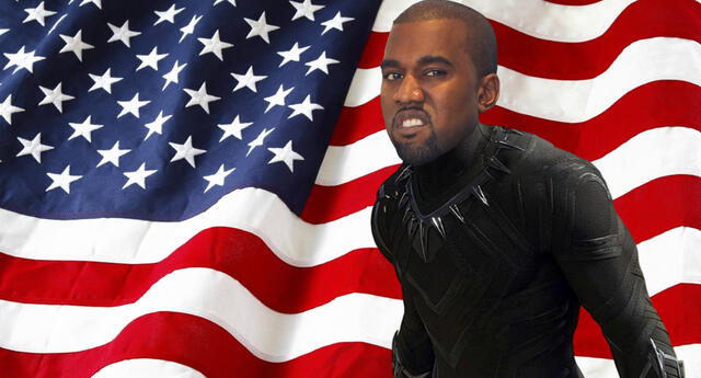 Kanye West señaló a Wakanda como el modelo a seguir para su gestión en La Casa Blanca de ganar las elecciones presidenciales de Estados Unidos. | Fuente: Composición.