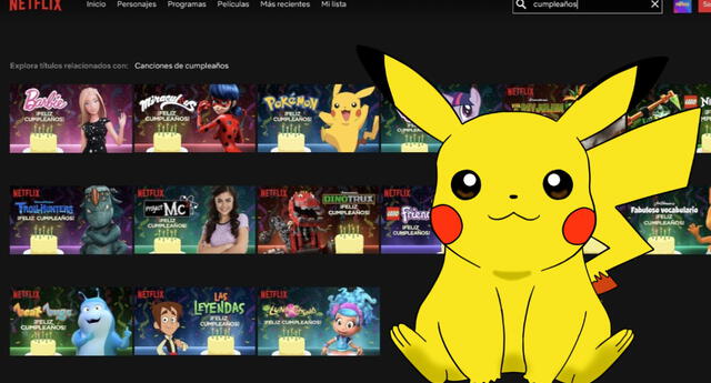 Netflix: Con esta opción Pikachu, Barbie y más personajes de series infantiles te cantarán 'feliz cumpleaños'