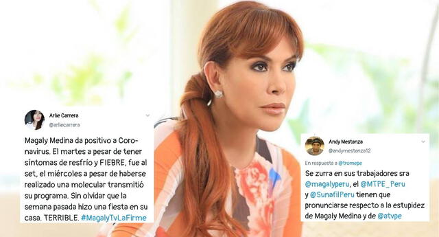 La conductora de televisión anunció durante la emisión de “Magaly TV: La Firme” que contrajo el nuevo Coronavirus.