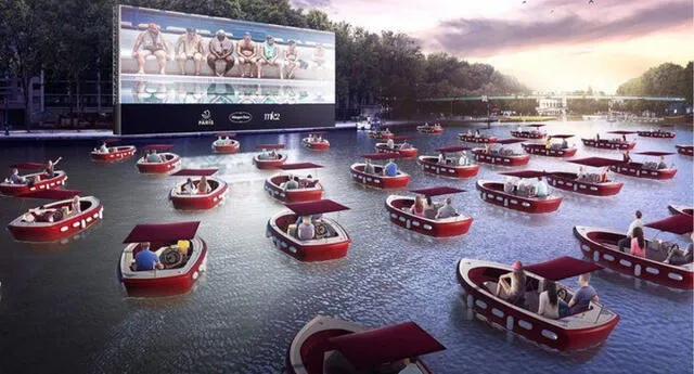 París implementará un cine flotante para ver películas en botes dentro del lago Bassinen