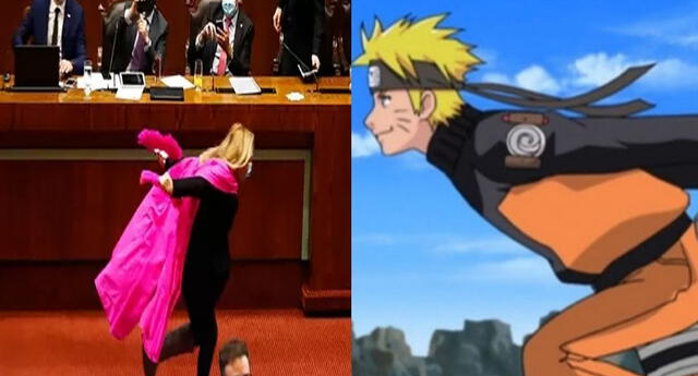 Parlamentaria corre como Naruto para celebrar aprobación de proyecto de ley y se vuelve viral