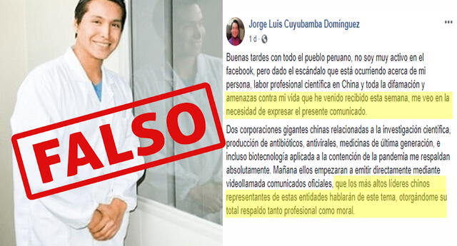 Jorge Cuyubamba estafó a medios peruanos diciendo que era cientifico