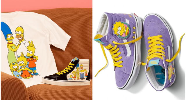 'Vans' anuncia increíble colección de zapatillas y ropa inspirada en Los Simpsons.