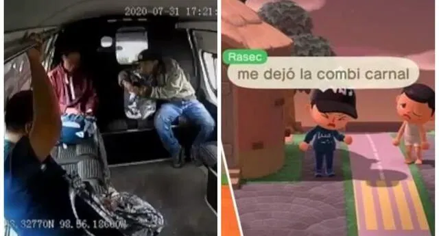 El ladrón que recibe golpes en un bus de México llega a Animal Crossing.
