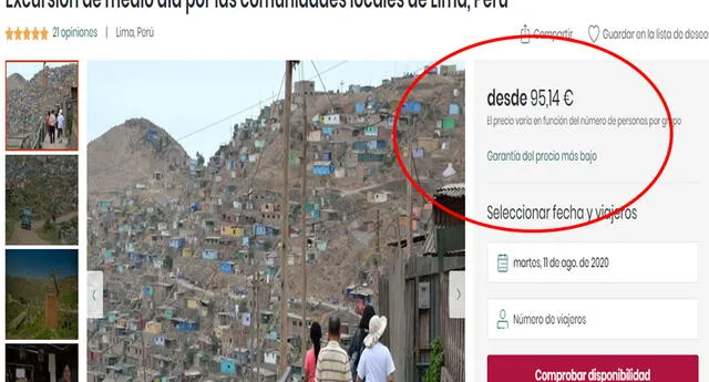 Polémica por web turística que ofrece visita a “comunidades locales” en Villa María del Triunfo por 97 euros
