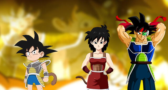 Dragon Ball Super Goku mira a Bardock y Gine fanart | Aweita La República
