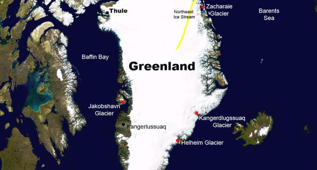 Equipo de científicos afirma que el hielo en Groenlandia seguirá desapareciendo así se pare el calentamiento global