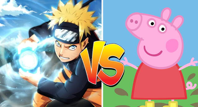 Naruto vs Peppa Pig : La pelea más bizarra del anime en extraño vídeo