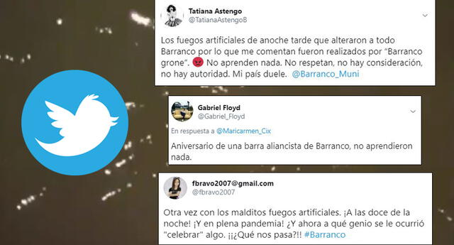 'Barranco' se vuelve tendencia en Twitter por la explosión de fuegos artificiales