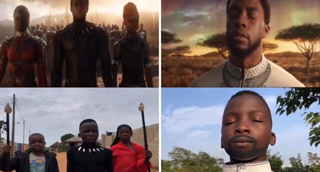 Niños nigerianos recrean 'Black Panther' y rinden tributo a Chadwick Boseman