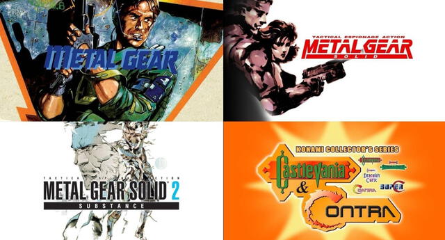 Metal Gear Solid, Castlevania y Contra llegan a PC de la mano de GOG.com | Fuente: Konami.
