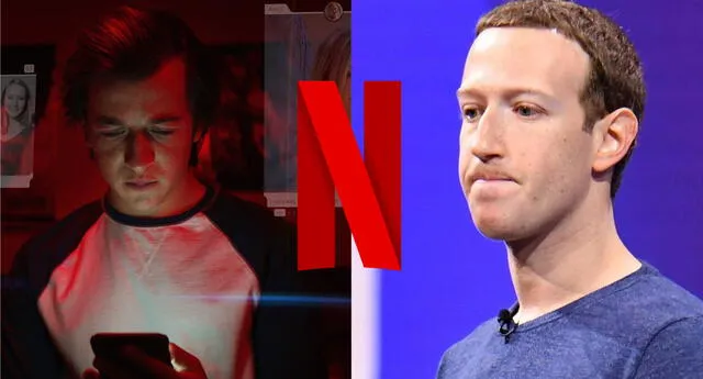 Parece que a Facebook no le gusto nada que El Dilema de las Redes Sociales, documental producido por Netflix, expusiera las problemas de su plataforma./Fuente: Composición.