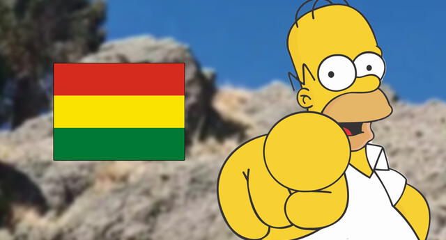 Una roca parecida a Homero Simpson es la sensación en Bolivia.