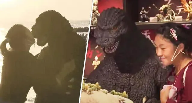 Joven enamorada de Godzilla tiene una cita romántica con él y se vuelve viral