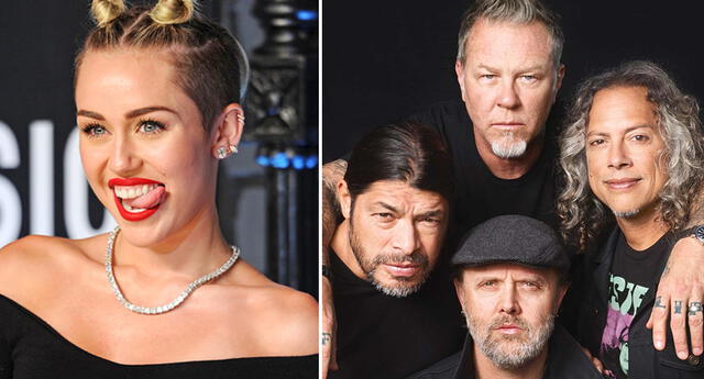 Miley Cyrus lanzará un álbum de covers de Metallica.