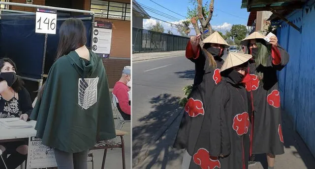 Fans de Kimetsu no Yaiba, Naruto y Shingeki no Kyojin, invaden las votaciones del Plebiscito en Chile