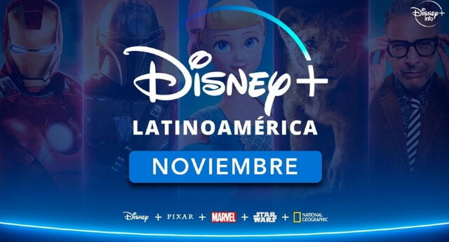 Disney+ finalmente llegará a Latinoamérica el 17 de noviembre./Fuente: Disney Info.