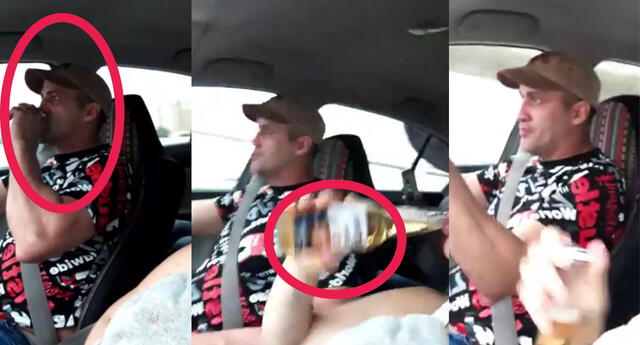 Hombre choca su auto, tras haber transmitido en Facebook cómo manejaba mientras bebía alcohol