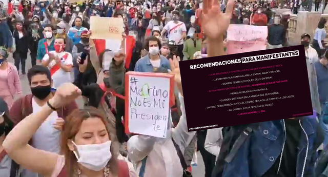 #MerinoNoEsMiPresidente : Estas son las recomendaciones para protestar de forma segura