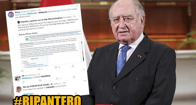 #RIPAntero : Vandalizan Wikipedia diciendo que Antero Flórez había muerto y se hizo tendencia