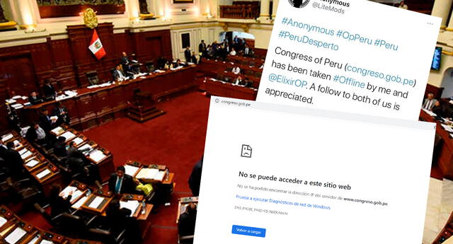 Anonymous: Reportan que atacaron la web del Congreso de la República, tras crisis política