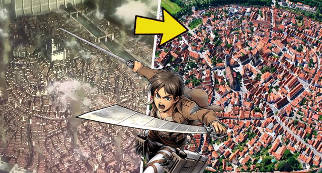 Shingeki no Kyojin ciudad real Baviera Murallas Aweita