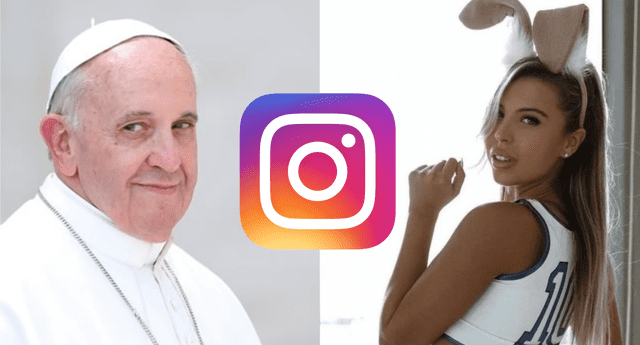 El Vaticano ha abierto una investigación para dar con una explicación al like que la cuenta del Papa Francisco en Instagram le dió a modelo brasileña./Fuente: Composición.