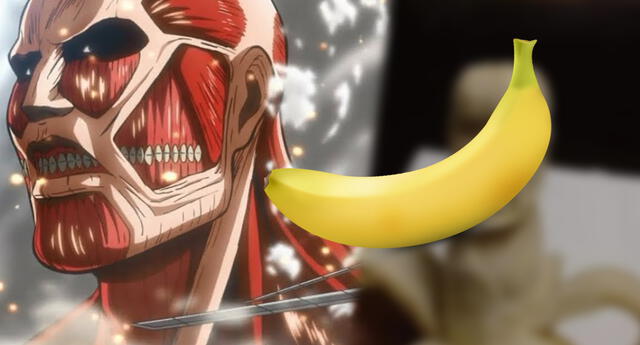 Shingeki no Kyojin: Fan te enseña como convertir un plátano en un Titán Colosal
