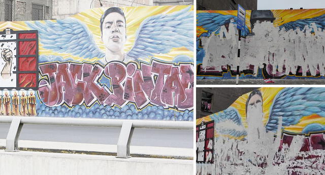 Indignación en redes sociales tras destrucción de murales de Inti Sotelo y Bryan Pintado