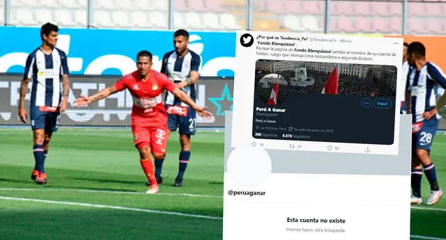 Fondo Blanquiazul  desaparece de redes sociales tras descenso de Alianza Lima