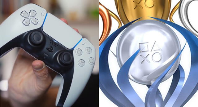 DualSense, el control oficial de PS5, puede grabar el sonido que el jugador realiza cuando obtiene un trofeo./Fuente: Composición.