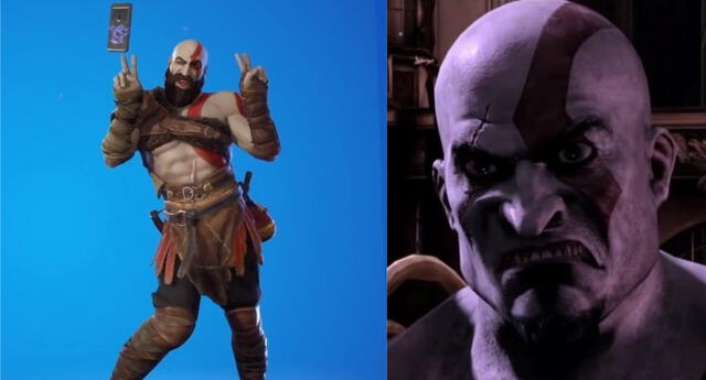 Algunos jugadores se han indignado ante los bailes y poses que puede hacer la skin de Kratos en Fortnite, con justificaciones cada vez más ridículas y ofensivas./Fuente: Composición.
