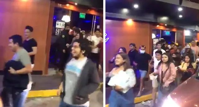 Indignación en redes sociales, tras vídeo de jóvenes huyendo y riendo de discoteca tras intervención policial