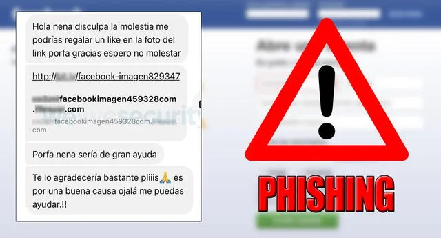 Denuncian campaña de phishing en Facebook.