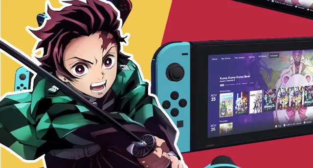 Ahora ya podrás disfrutar de tus animes favoritos desde tu Nintendo Switch