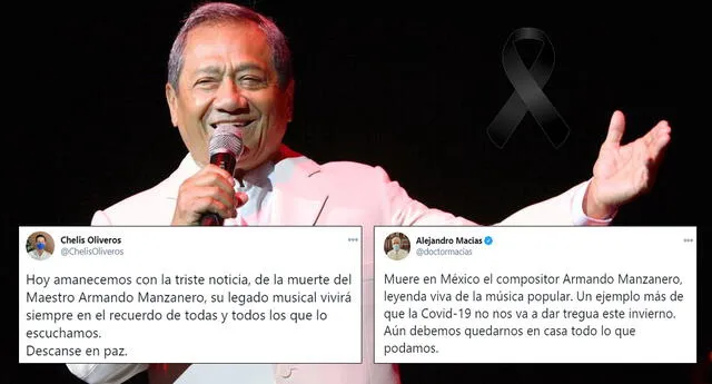 Armando Manzanero: muere el cantautor mexicano por covid-19.