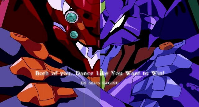 Both of You, Dance Like You Want to Win! es la canción que musicaliza la batalla de Shinji y Asuka contra el séptimo ángel, Israfel./Fuente: Gainax.