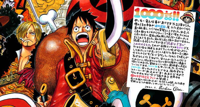 El famoso autor Eiichiro Oda anuncia el final de One Piece en épico mensaje a fans