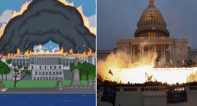 ¿Los Simpson predijeron el asalto al Capitolio de EEUU?