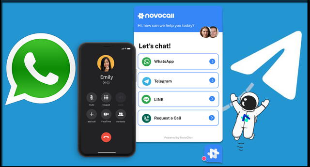 Novochat: el servicio de mensajería que junta Whatsapp y Telegram.