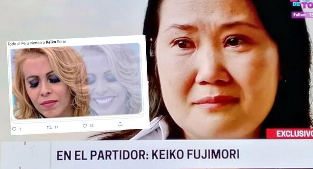 Keiko Fujimori lloró en entrevista, pero en redes sociales hacen memes al respecto y se vuelve tendencia