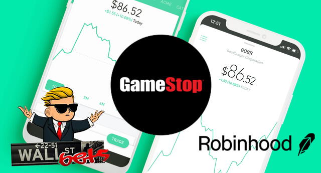 Robinhood está en el ojo de la tormenta por haber bloqueado operaciones con GameStop, Blackberry y otras compañías./Fuente: Composición.
