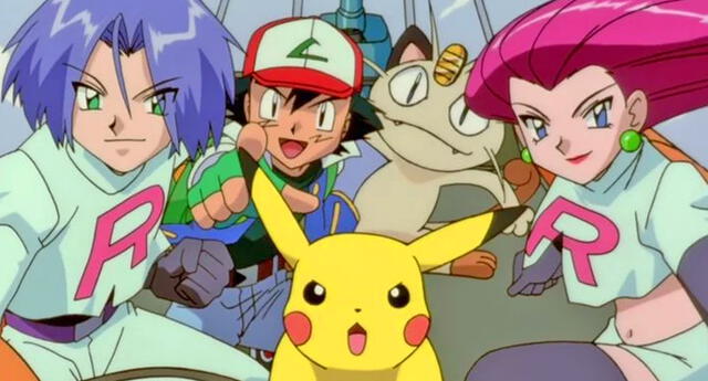 El Equipo Rocket junto a Ash y Pikachu (Pokemon The Movie 2000)